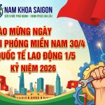 Chào Mừng Đại Lễ 30/4 - 1/5/2026 - Phòng Khám Nam Khoa Sài Gòn - 30 4 1 5 2026 namkhoasaigon