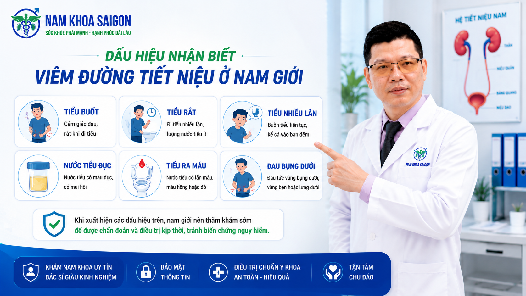 6 dấu hiệu nhận biết bệnh viêm đường tiết niệu ở nam giới 6 dấu hiệu nhận biết bệnh viêm đường tiết niệu ở nam giới